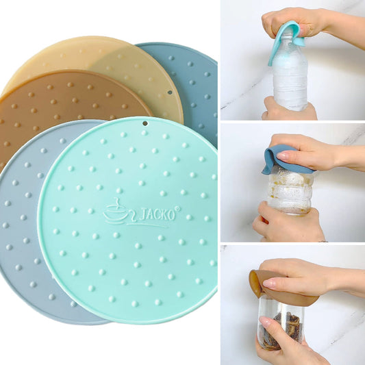 Silicone bottle opener round assist pad: a good helper in the kitchen