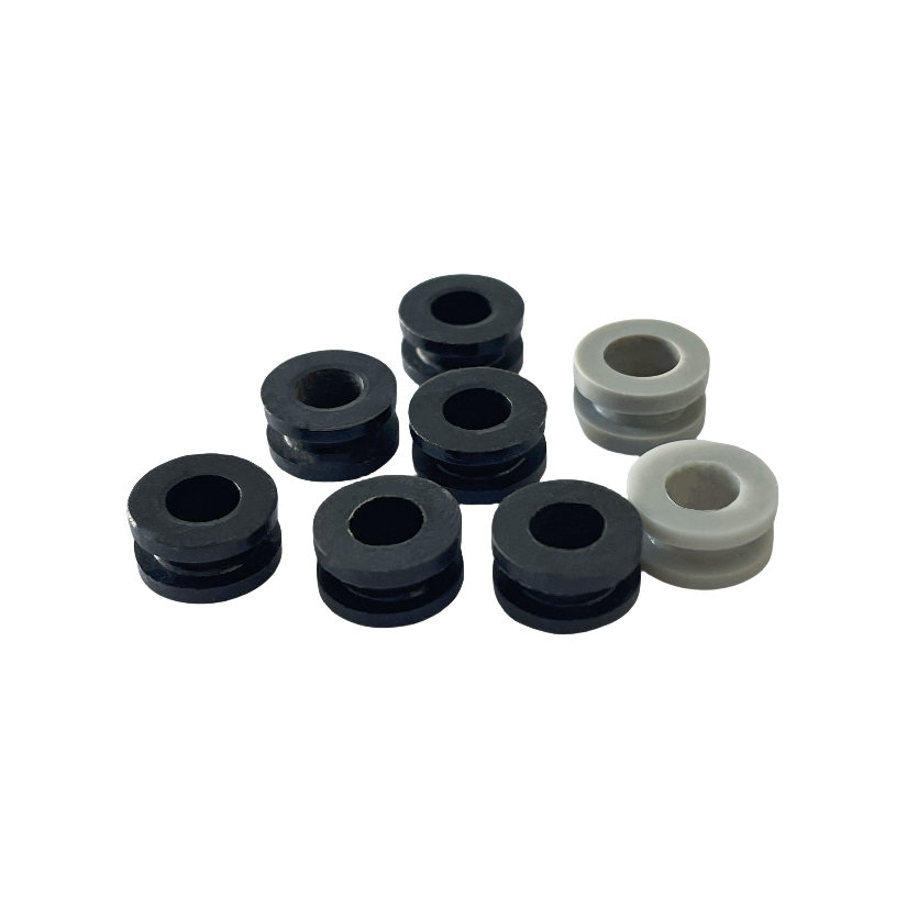 Manufacturer direct sales custom horn silicone gasket 10mm I-shaped rubber ring double-sided protective coil perforated rubber