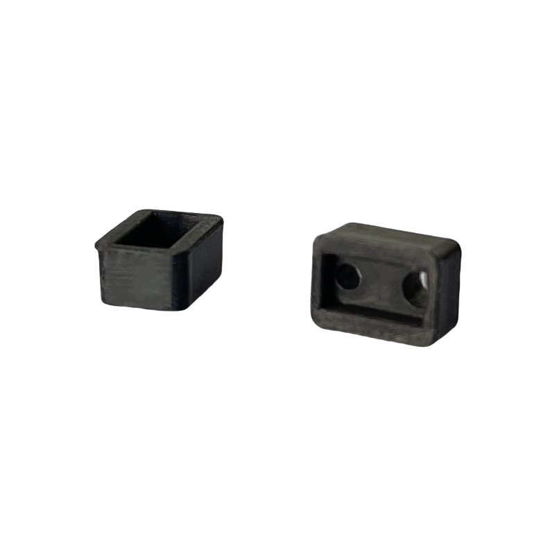 Silicone Rubber Products Factory Customized Silicone Accessories Black Square 5.2mm Sensor Silicone Accessories