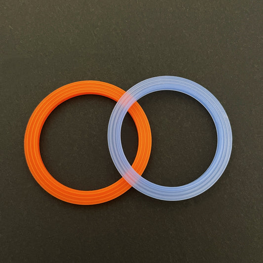 Silicone rubber fluorine rubber O-rings, multi-specification orange and gray sealing gaskets, high-temperature resistant and wear-resistant accessories, lens gaskets