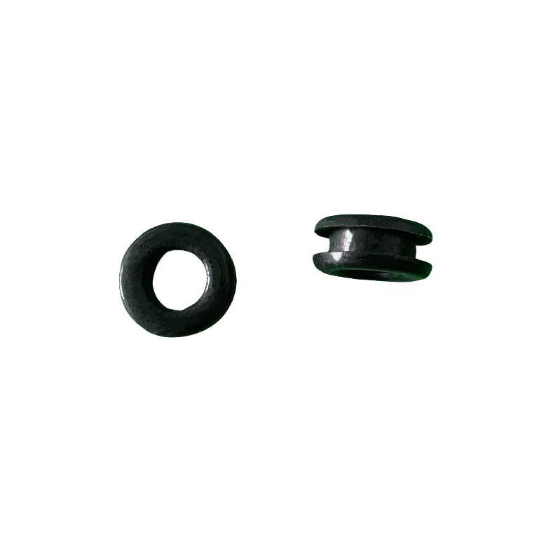 Black silicone wire guard with clamping coil diameter 12mm high temperature waterproof double-sided I-shaped wire guard sleeve