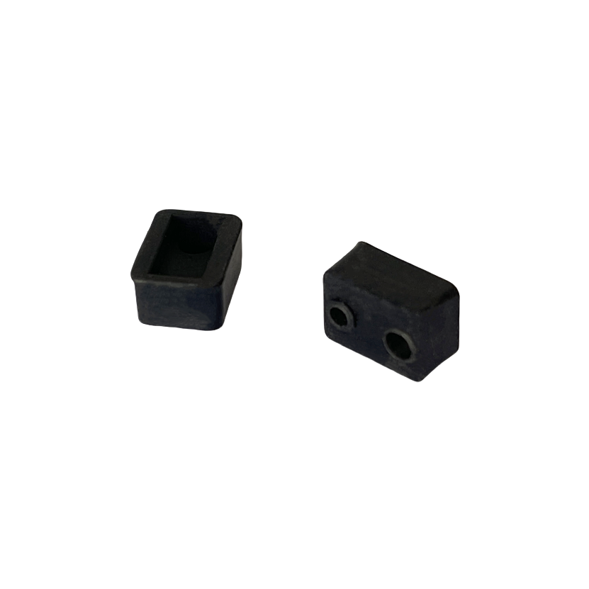 Silicone Rubber Products Factory Customized Silicone Accessories Black Square 5.2mm Sensor Silicone Accessories