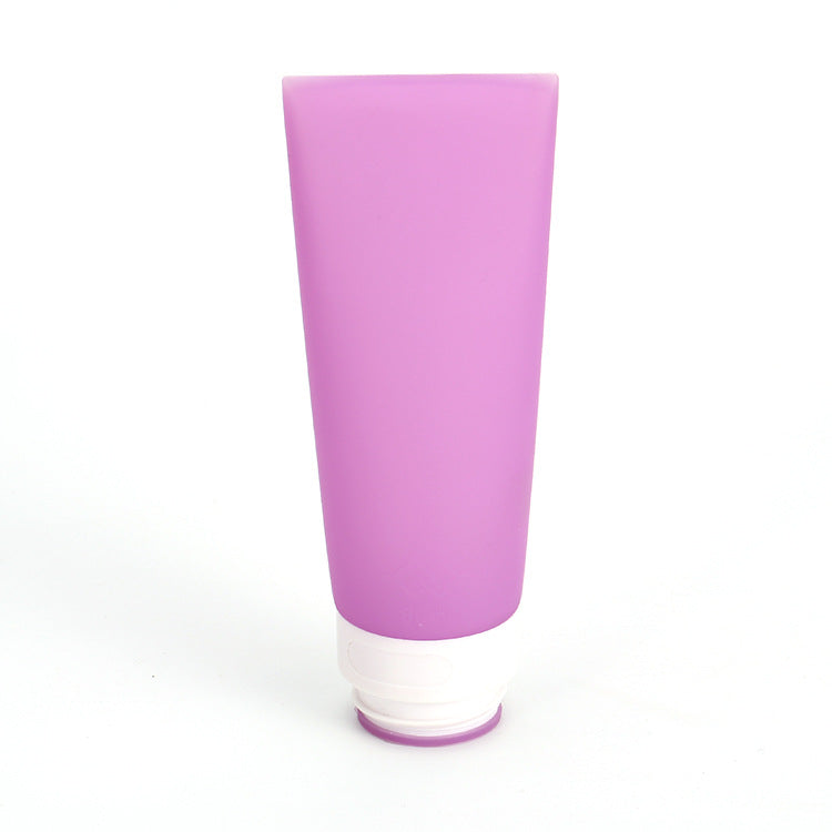 Factory custom silicone dispenser travel storage Portable facial cleanser shampoo cosmetic lotion storage bottle