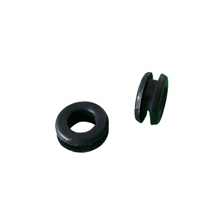 Black silicone wire guard with clamping coil diameter 12mm high temperature waterproof double-sided I-shaped wire guard sleeve