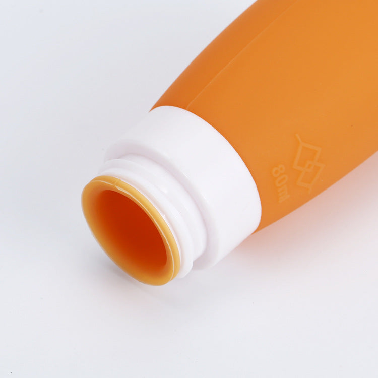 Factory custom silicone dispenser travel storage Portable facial cleanser shampoo cosmetic lotion storage bottle