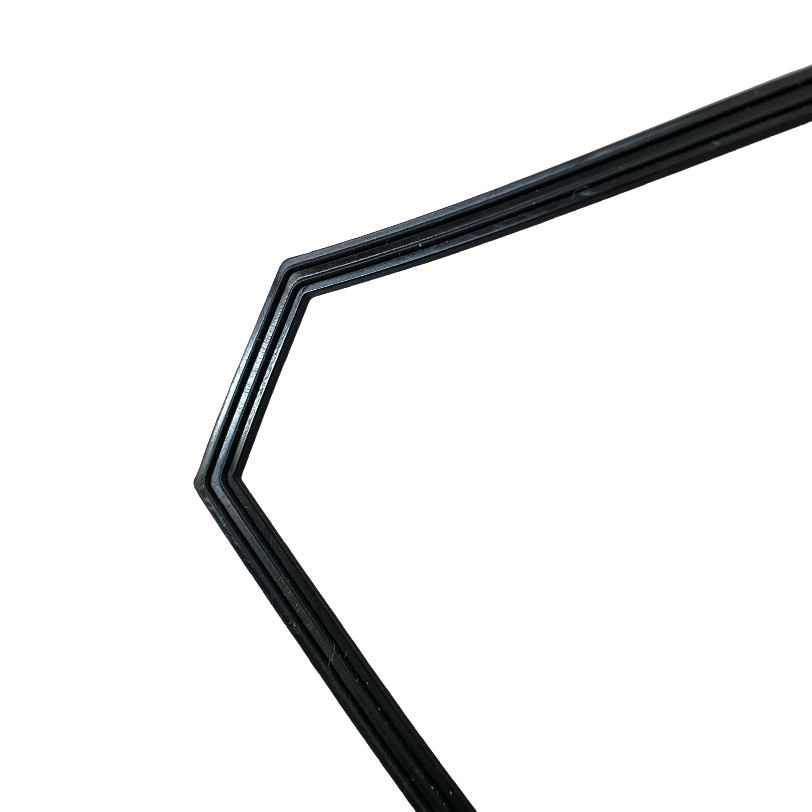 Customizable Wholesale Silicone Lamp Decoration Waterproof Gasket, 75mm Irregular Black Seal Waterproof Five-sided Silicone Ring