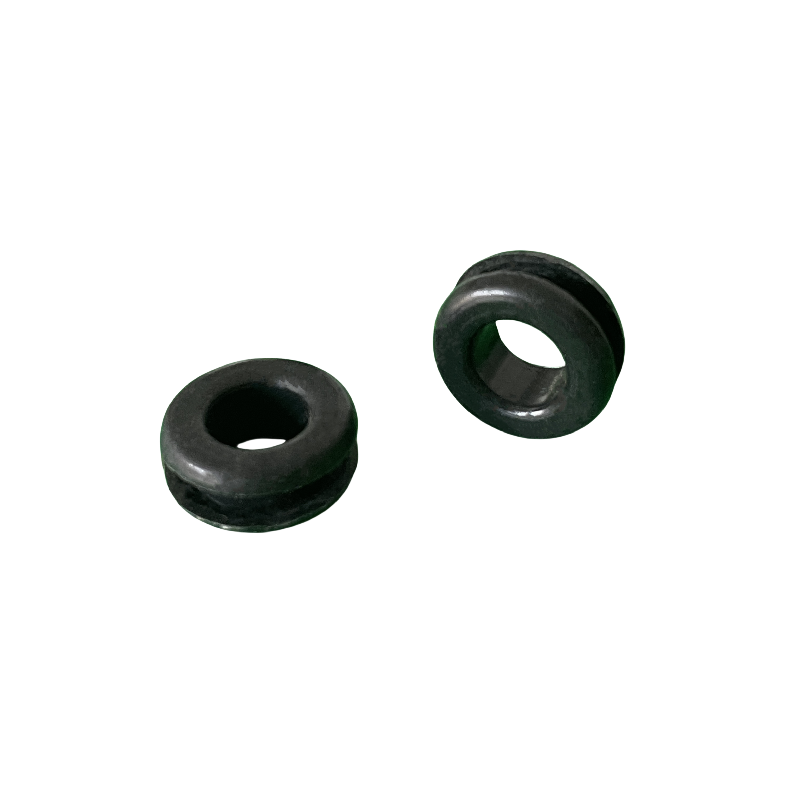 Black silicone wire guard with clamping coil diameter 12mm high temperature waterproof double-sided I-shaped wire guard sleeve