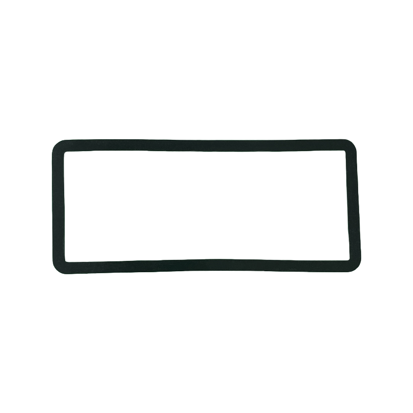 Factory-customized square silicone rubber rings for wear-resistant electrical appliances and furniture, 83*36mm black sealing silicone rubber waterproof rings