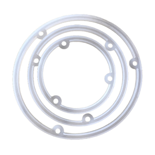 Multi-specification high-temperature resistant O-ring dust-proof sealing circular 2.5-inch, 3.5-inch and 4-inch transparent silicone waterproof rings