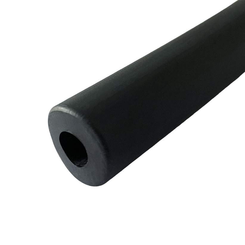 Customized Coffee Machine Accessory Silicone Sleeve, 137mm Black Hollow Long Tube Silicon Rubber Sleeve Parts