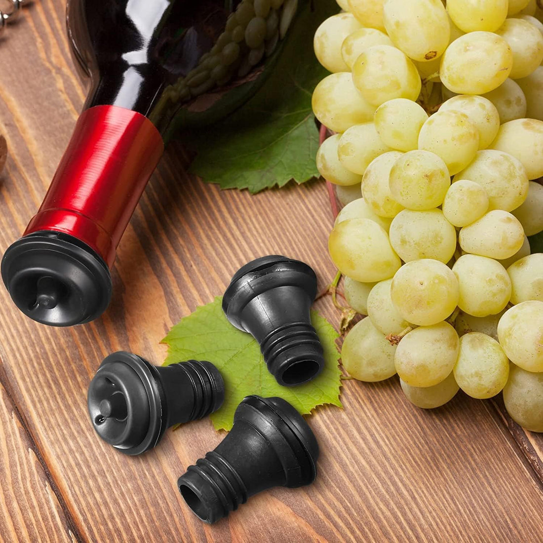 Introducing Our Customizable Silicone Wine Bottle Stoppers