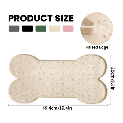 Silicone pet placemat Cat bowl mat Feeding spill-proof and easy to clean feeding mat for cats and dogs Dog bowl mat