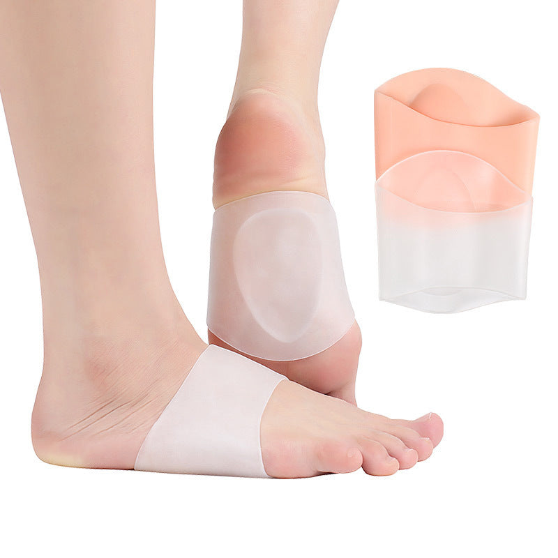 Silicone arch pad Flat foot orthotic insole center cover bandage center support half size pad men's and women's arch socks pad