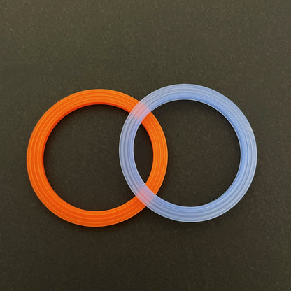 Silicone rubber fluorine rubber O-rings, multi-specification orange and gray sealing gaskets, high-temperature resistant and wear-resistant accessories, lens gaskets