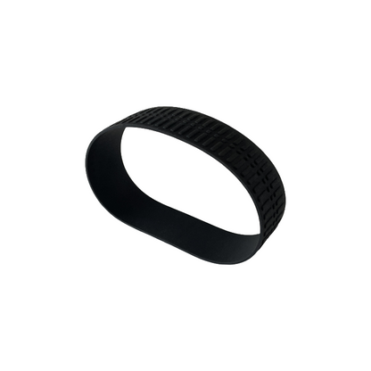 Custom Wholesale Silicone Wristbands, Elastic 60mm Black for Children and Adults, Anti-Slip Threaded Wrist Bands