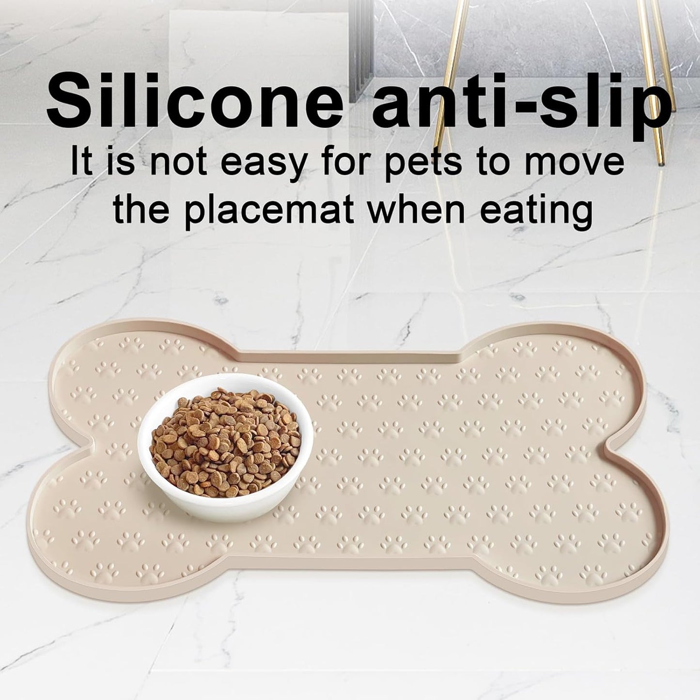 Silicone pet placemat Cat bowl mat Feeding spill-proof and easy to clean feeding mat for cats and dogs Dog bowl mat