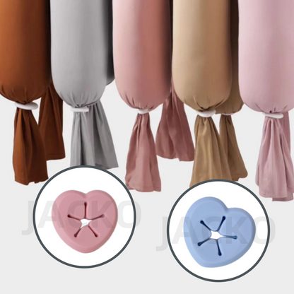 Original supply side sleeping pillow snaps for pregnant women headrest fixer food grade tie mouth heart-shaped silicone buckle