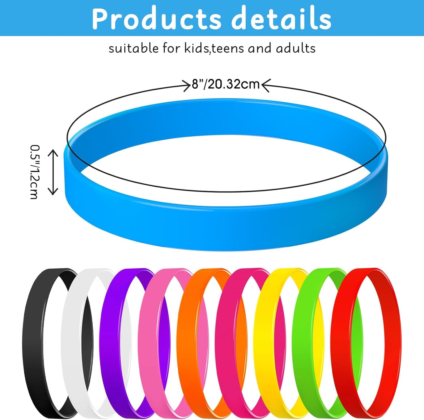 Colored silicone bracelets Camping party group silicone wristbands