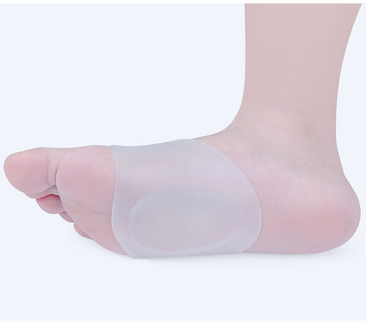 Silicone arch pad Flat foot orthotic insole center cover bandage center support half size pad men's and women's arch socks pad