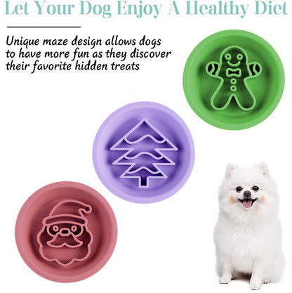 Food grade silicone cutlery for dogs slow bowl for Cats pet Slow bowl for pets