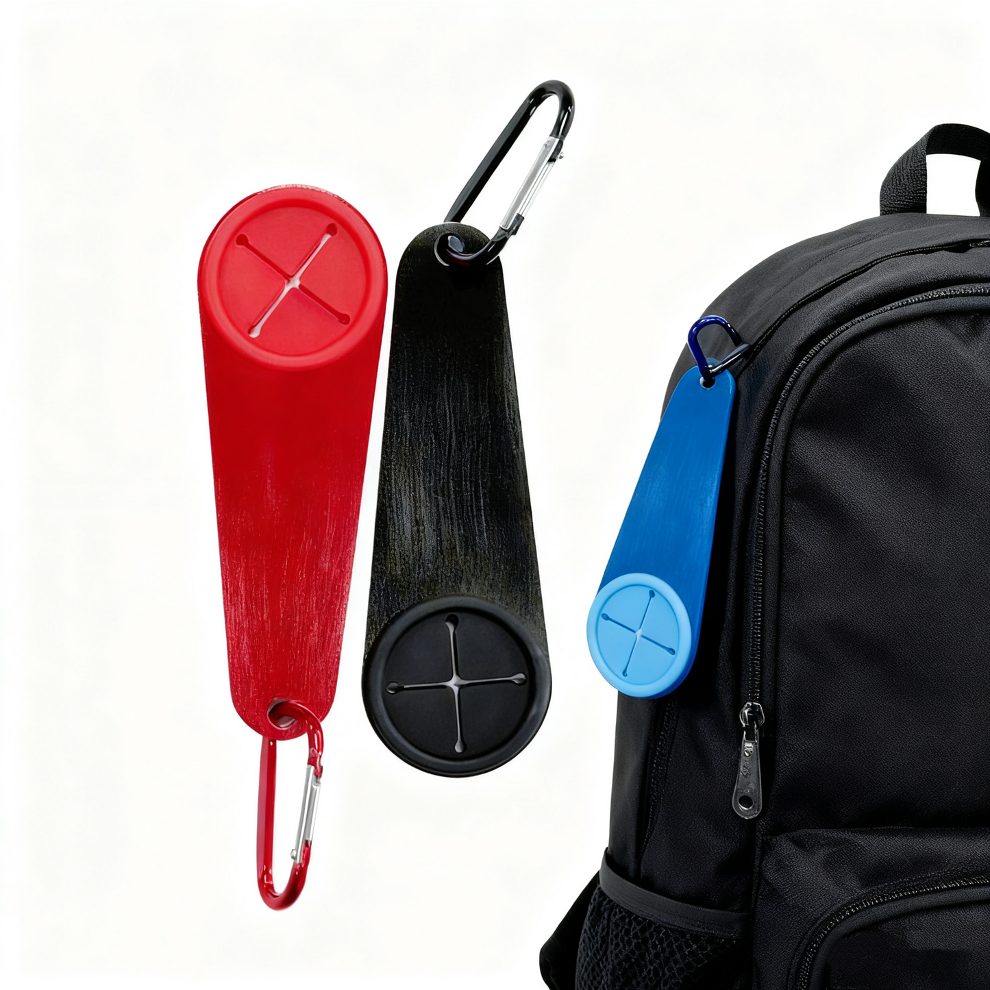 Mountaineering bag hook anti-loss hook for quick backpack location in the outdoors, with printed logo pattern towel hook
