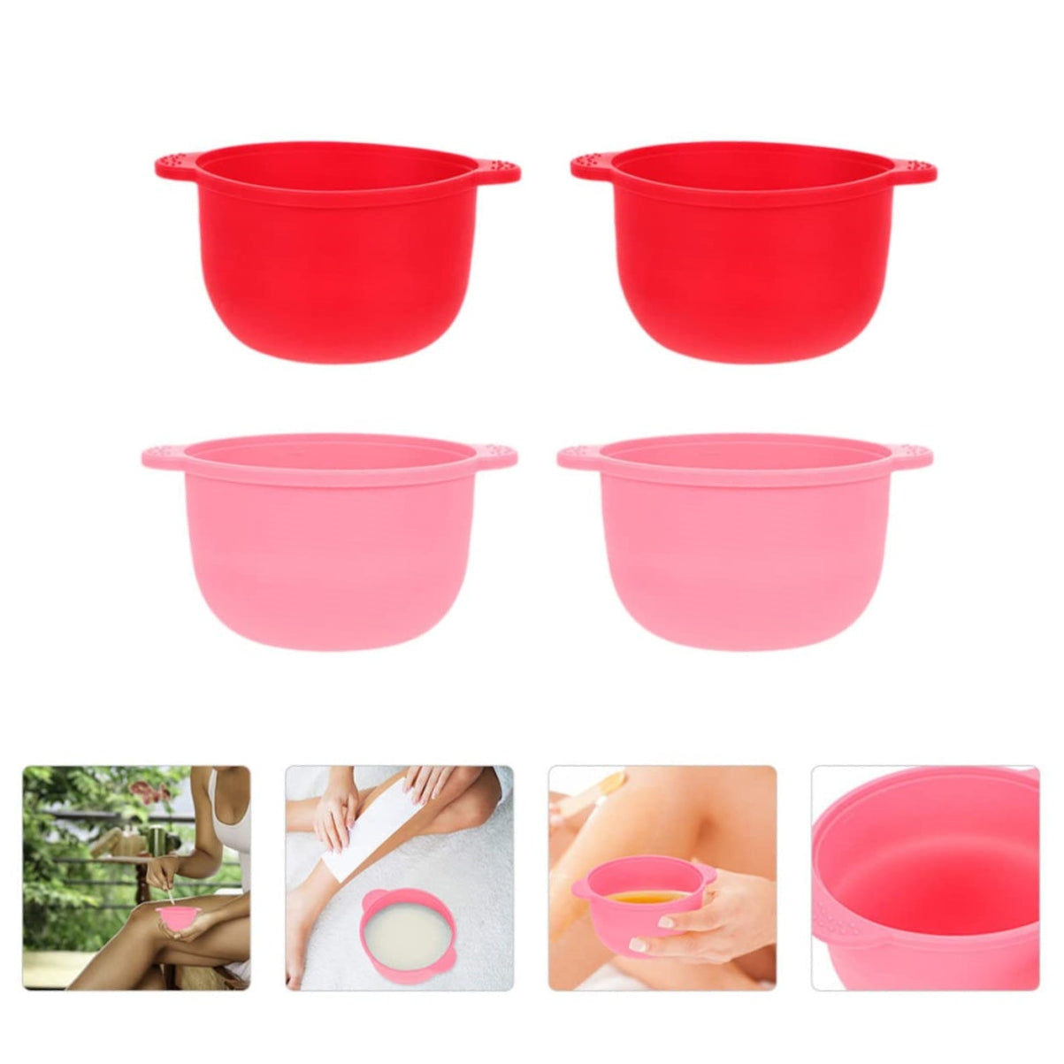 Factory wholesale silicone folding wax bean bowl Detachable wax bowl for hair removal wax heater lining