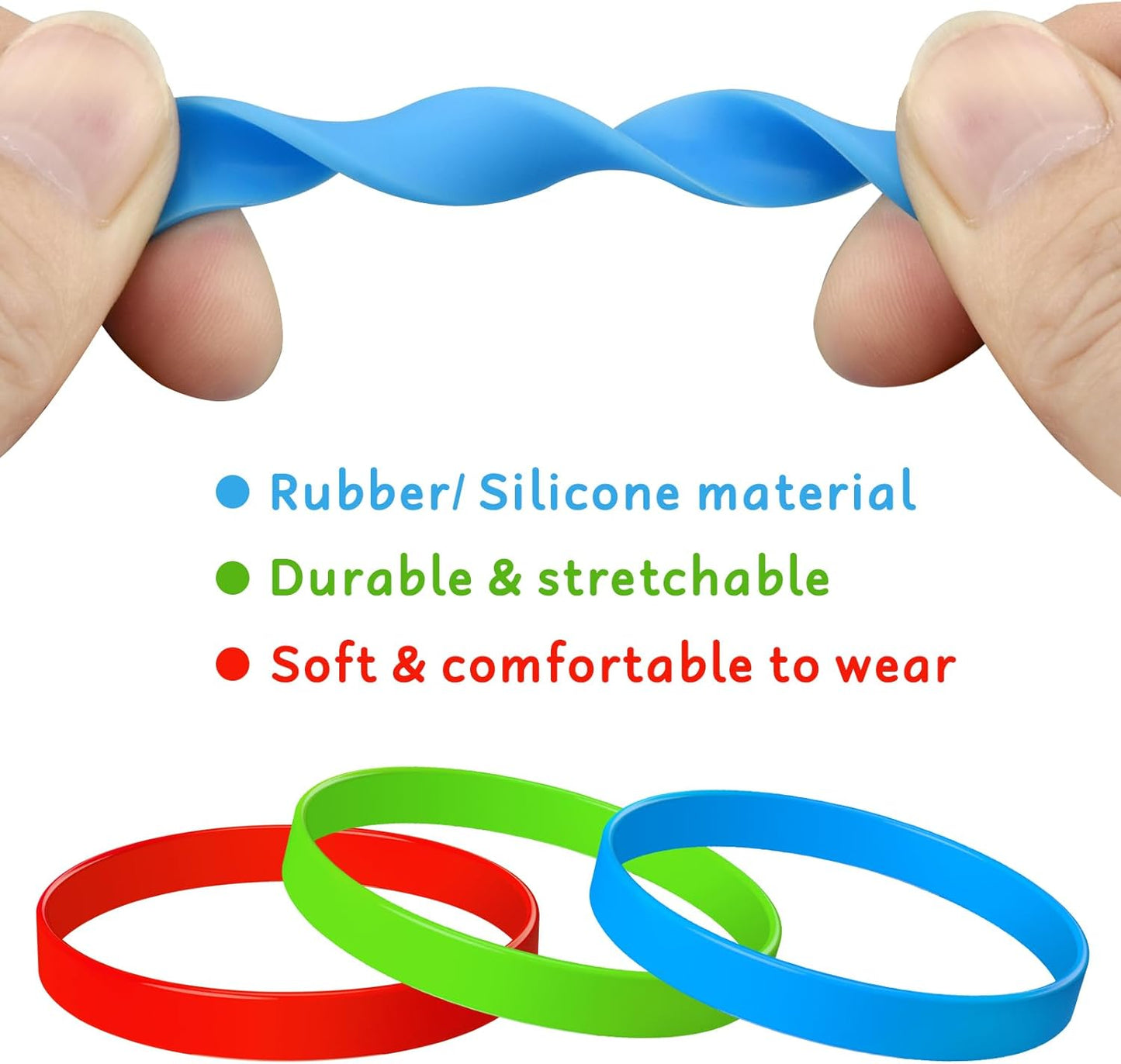 Colored silicone bracelets Camping party group silicone wristbands