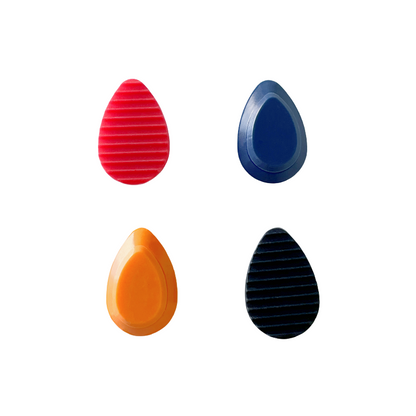 Red Black Blue Orange AB Elliptical Rubber Stopper Left and Right Dust-Proof Silicone Hole Plugs