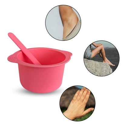 Factory wholesale silicone folding wax bean bowl Detachable wax bowl for hair removal wax heater lining