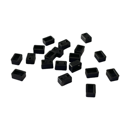 Silicone Rubber Products Factory Customized Silicone Accessories Black Square 5.2mm Sensor Silicone Accessories