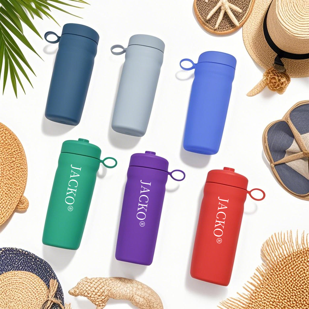 Two-in-one portable travel storage box, dual-purpose inflatable pillow, essential portable silicone storage box