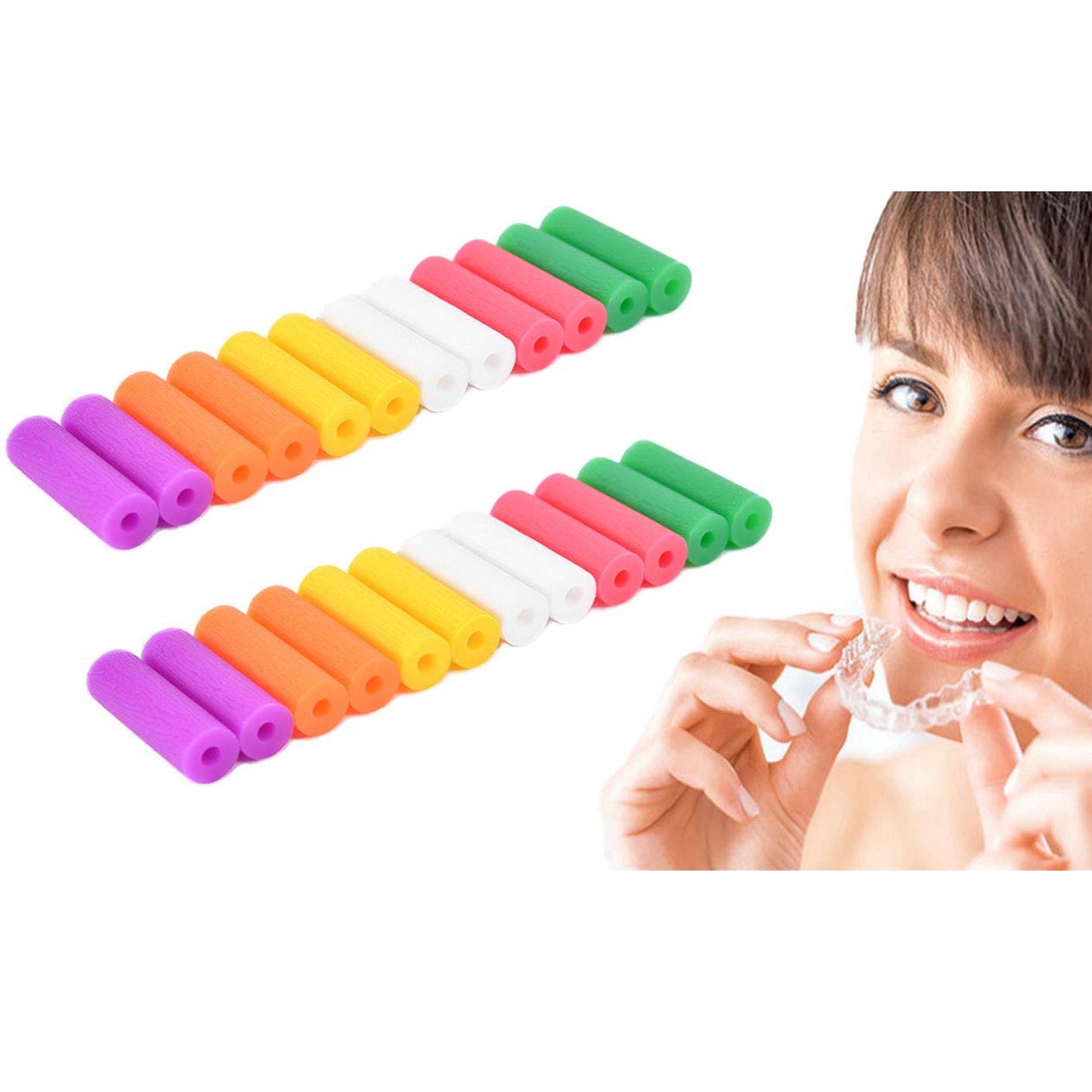 Orthodontic chewies Forged masseter orthodontic chewies for braces Invisible braces chewies