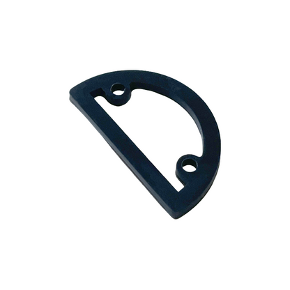 Custom Silicone Waterproof Gasket Supplied by Manufacturer, Half-Circle Black D-Shaped Sealing Waterproof Silicone Ring, 31mm