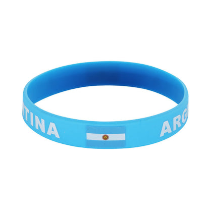 World Cup silicone bracelet national team bracelet Brazilian wristbands Argentine wristbands German wristbands