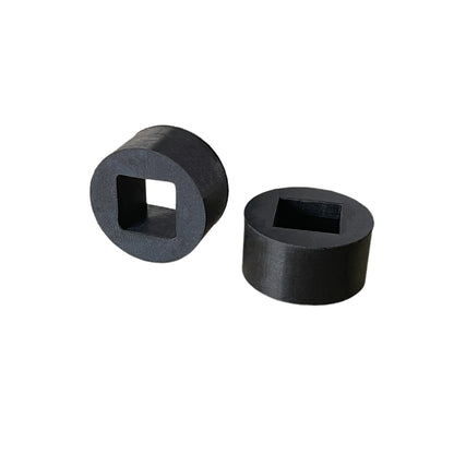 Industrial silicone rubber parts - Square inner hole 20.5mm square hole rubber sleeve