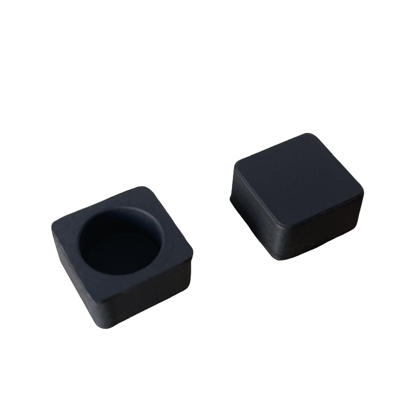 Customized Silicone Plug for Manufacturer, 12mm Square Hole Silicone Gasket Rubber Block Vibration-Damping Rubber Accessory Stopper