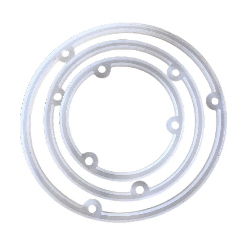 Multi-specification high-temperature resistant O-ring dust-proof sealing circular 2.5-inch, 3.5-inch and 4-inch transparent silicone waterproof rings