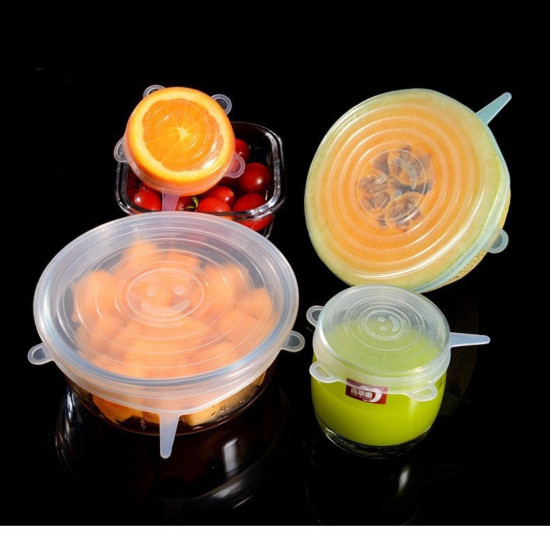 Multifunctional Silicone Seal Cover Kitchen Food Wrap Silicone Bowl Lid Food Grade Square Silicone Storage Cover