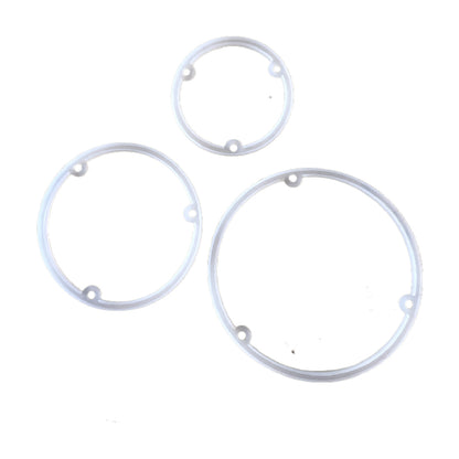 Multi-specification high-temperature resistant O-ring dust-proof sealing circular 2.5-inch, 3.5-inch and 4-inch transparent silicone waterproof rings