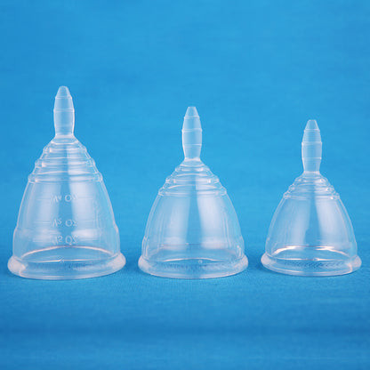 Female silicone menstrual cup can be reused sports swimming anti-leakage easy to clean liquid silicone moon cup