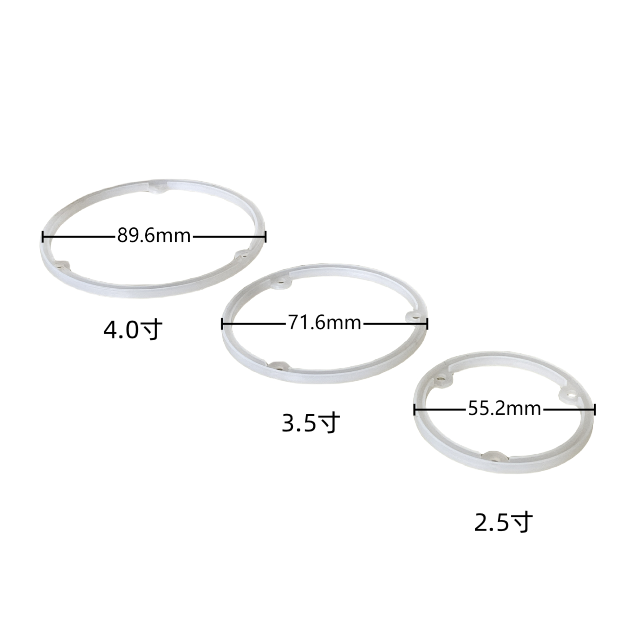Multi-specification high-temperature resistant O-ring dust-proof sealing circular 2.5-inch, 3.5-inch and 4-inch transparent silicone waterproof rings