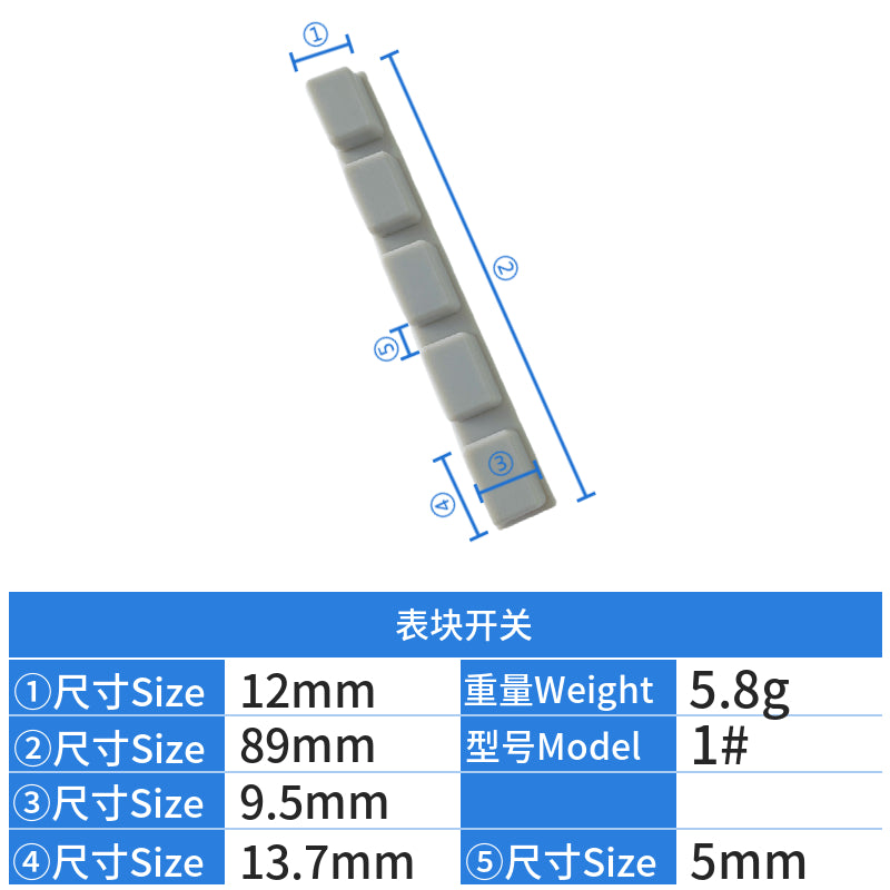 Customized Silicone Rubber Dustproof Waterproof Grey Accessories Watch Dial Switch for Manufacturer