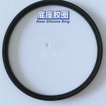 Custom-made lamp ring with a diameter of 114mm, black elastic high-temperature resistant lamp accessory base O-shaped rubber ring