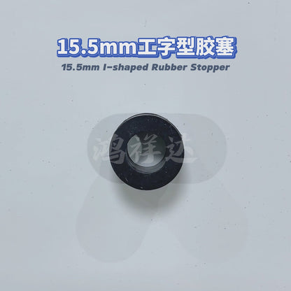 Diameter 15.5mm I-shaped silicone plug waterproof coil protection coil black silicone rubber protection sleeve