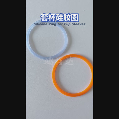 The outer diameter of the cup sleeve silicone ring is 65mm, double-layer food-grade silicone waterproof ring