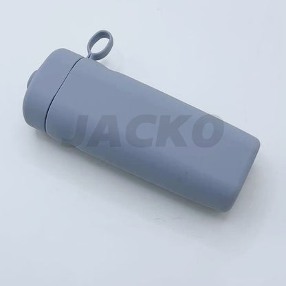 Two-in-one portable travel storage box, dual-purpose inflatable pillow, essential portable silicone storage box