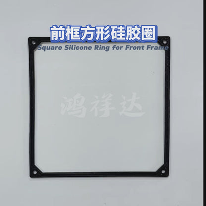 Square silicone sealing ring 137mm square waterproof dustproof front frame sealing silicone ring