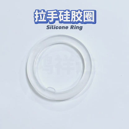 Customized silicone ring for coffee pot. 52.5mm transparent O-ring handle for coffee pot accessory. Silicone sealing ring.