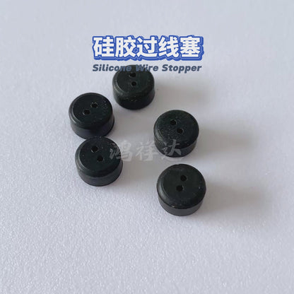 Customized wire hole plugs, sealing dust-proof rubber plugs, silicone rubber accessories, black body protective coil wire plugs by the manufacturer